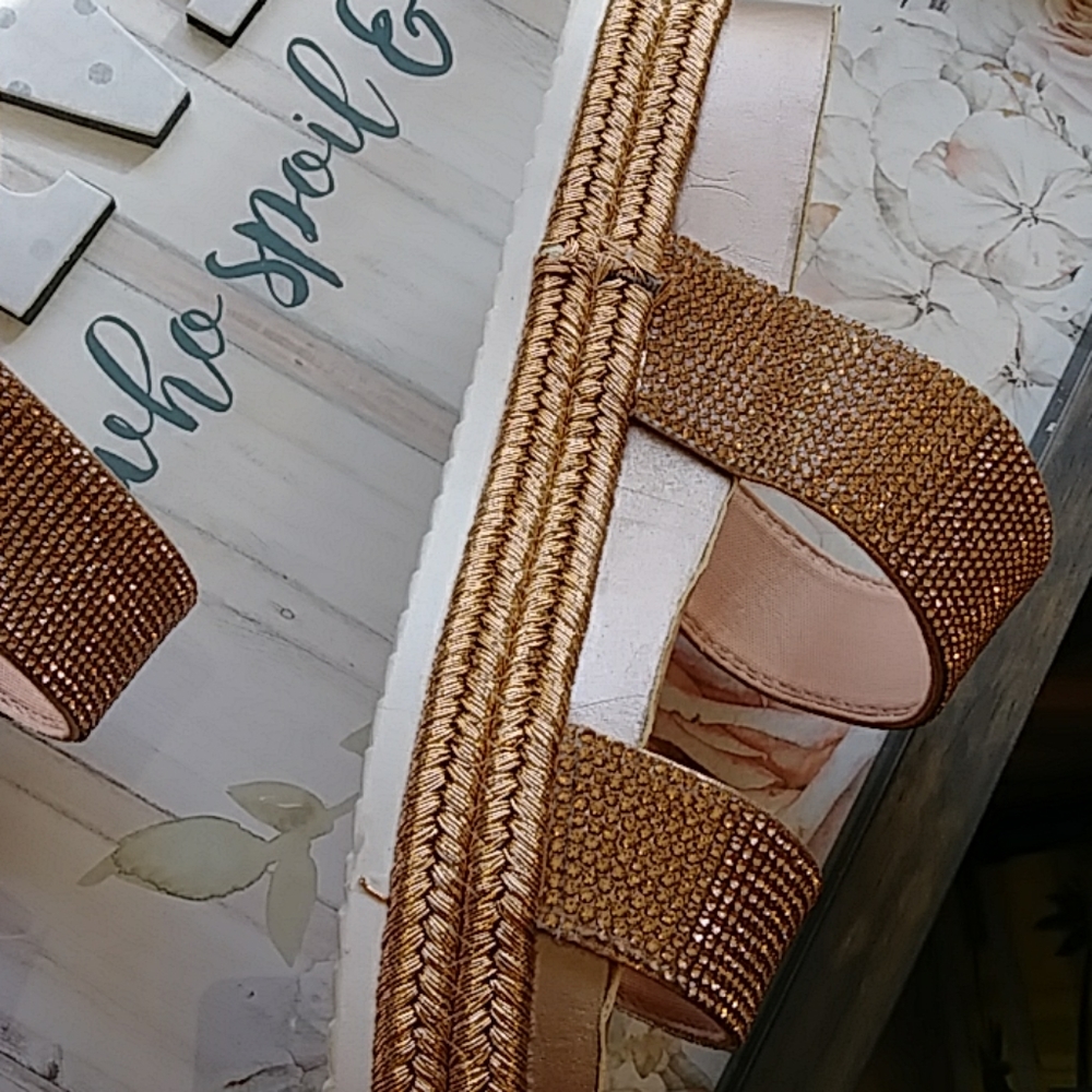 Forever Rhinestone Sandals - Picture 6 of 8